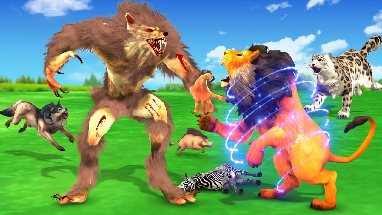 विशाल खूनी भेड़िया और जादुई शेर Magical Lion and Werewolf Kahani - Hindi Kahaniya - हिंदी कहानिय