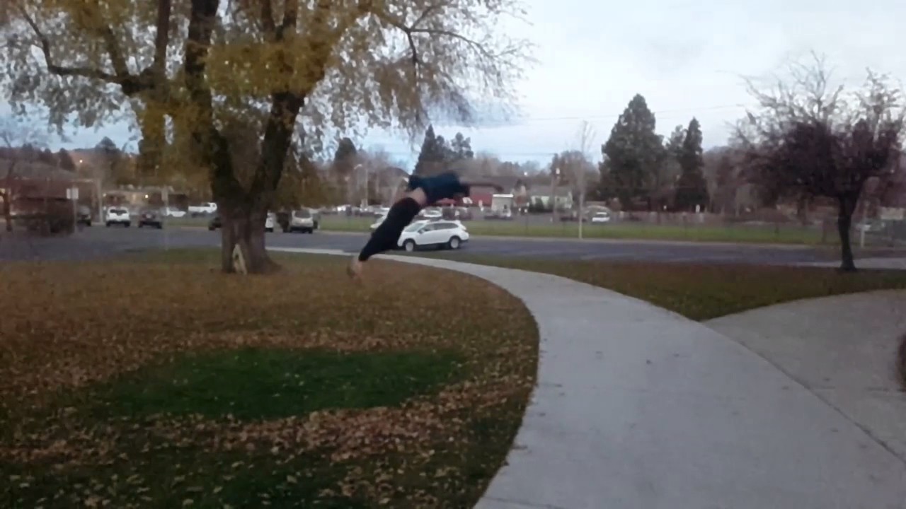 DOUBLE BACK FLIP FROM CONCRETE!!!