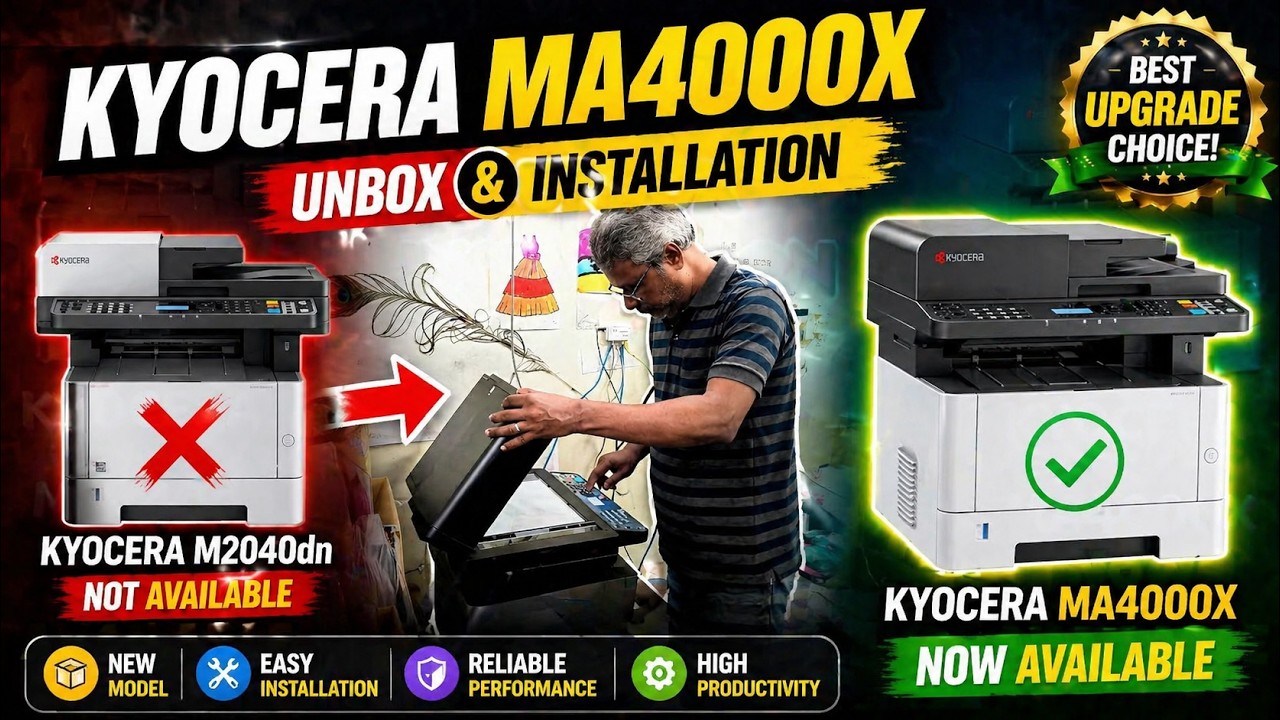 KYOCERA MA4000X | UNBOX | DEMO | தமிழில் |INSTALLATION | VENGAIVASAL | THIRUPATHI XEROX | CHENNAI