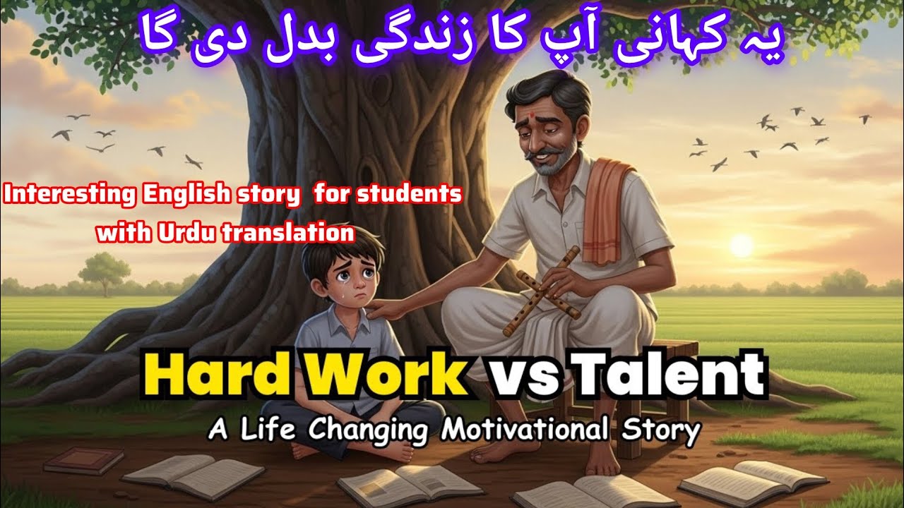 Hard work or talent || Short English to Urdu motivational story