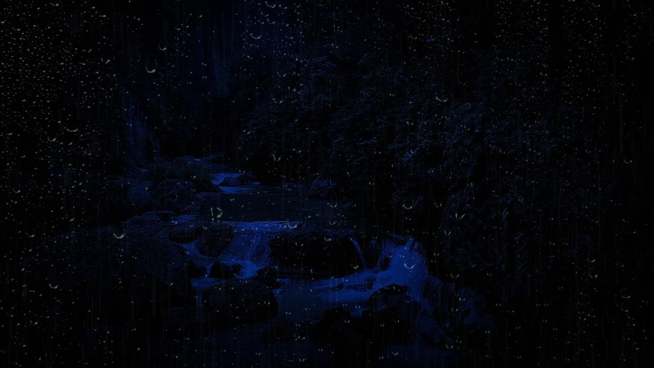 Dimmed Screen Rain Sounds 🌧️ Natural Water Ambience Asleep Faster 😴