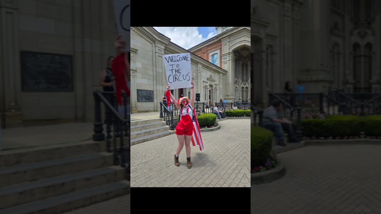 protest in Chillicothe, Ohio.  It wasn't super huge, but a fierce crowd.  amazing #meidastouchmedia