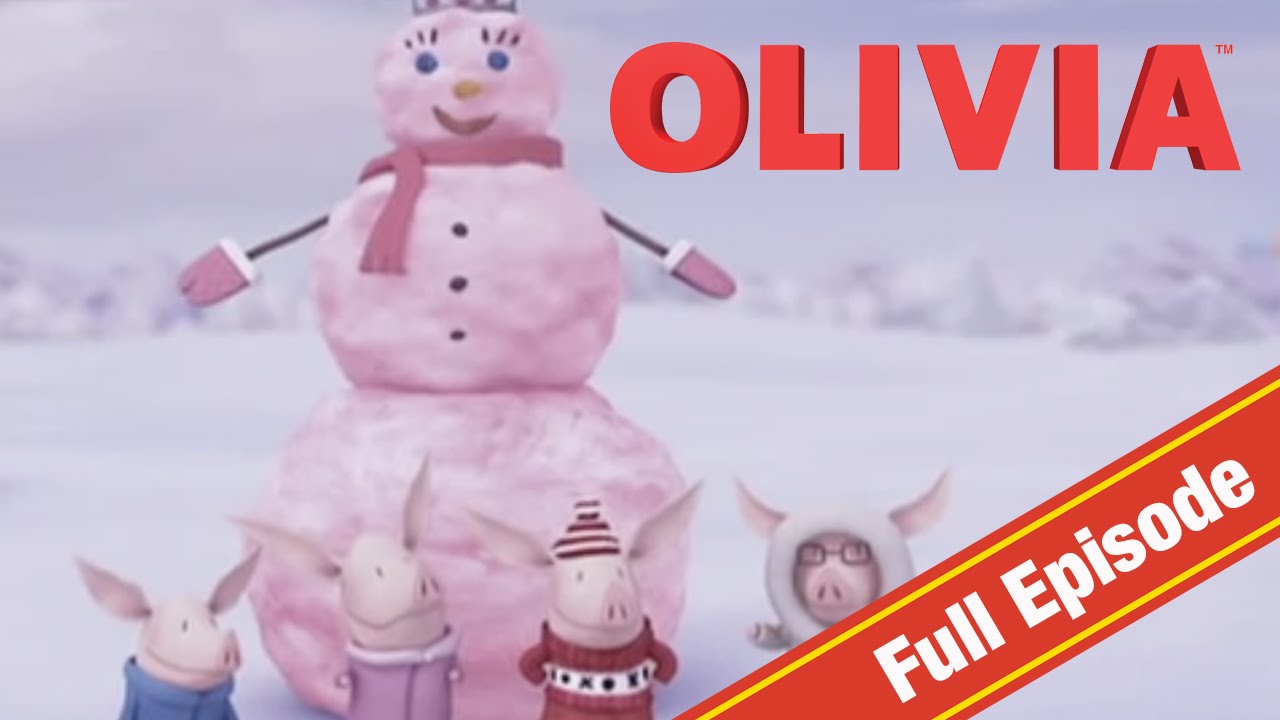 Olivia the Pig | Olivia Builds a Snowlady | Olivia Full Episodes