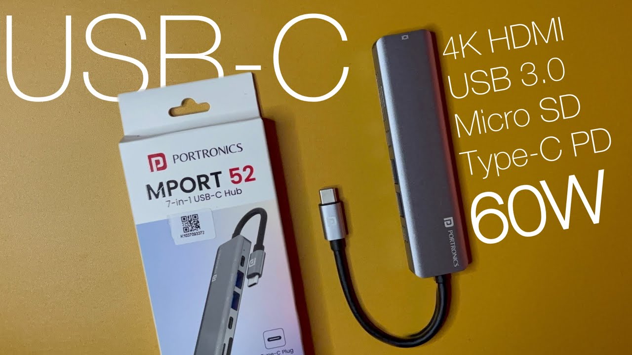 🔌 Portronics Mport 52 7-in-1 USB-C Hub &ndash; Full Overview & Real-World Test! 🔍 🔌