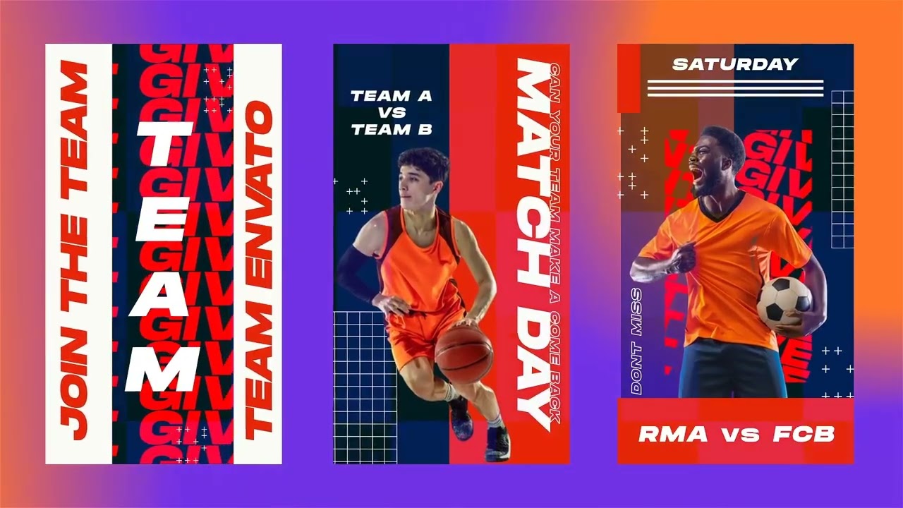 Download Sport Insta Stories   Videohive   VFXdownload Free After Effects Templates