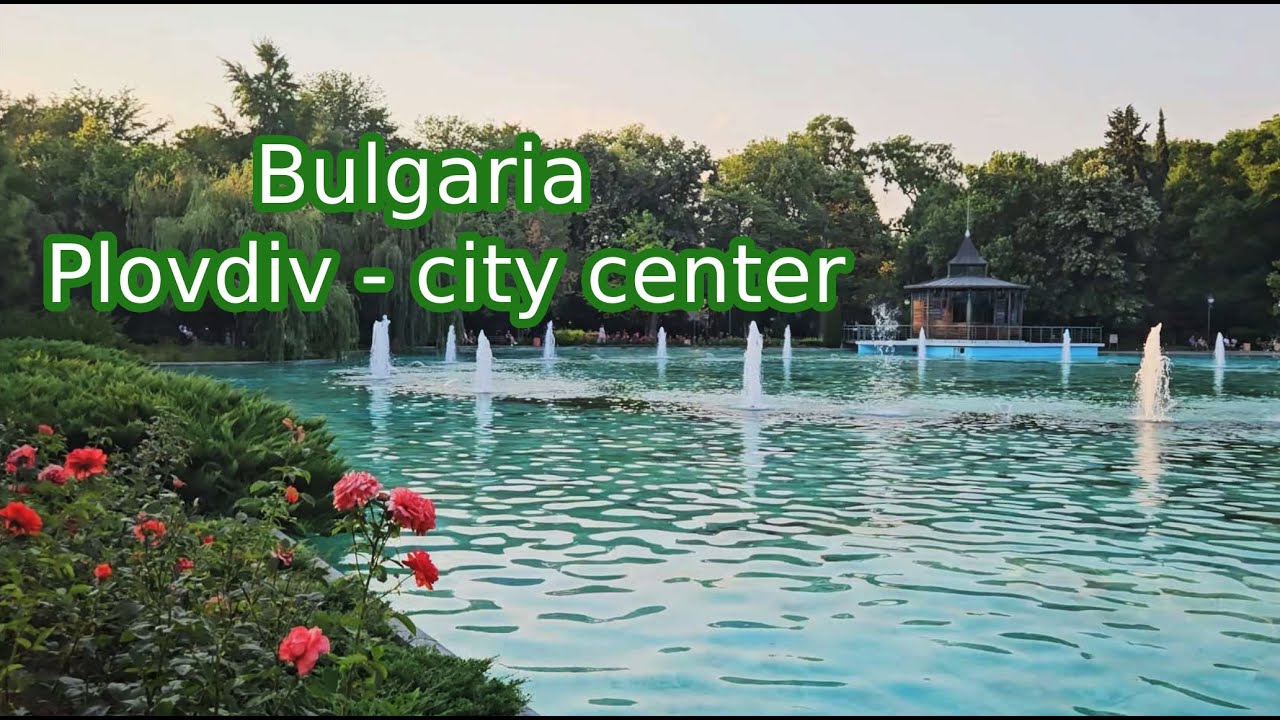 Bulgaria Plovdiv 2024 - city center, Clock Tower, streets / Walking tour