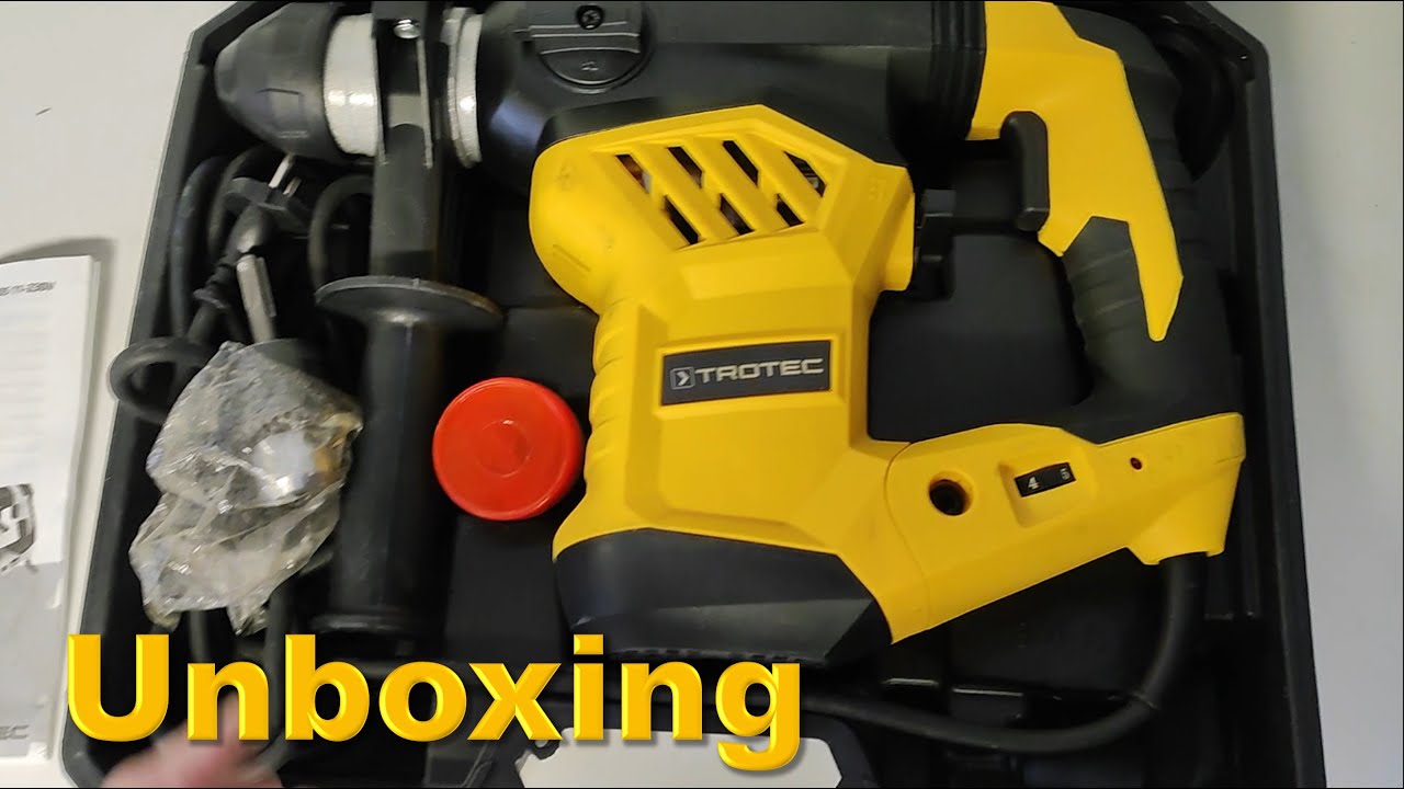 Trotec Hammer and Chisel Drill unboxing