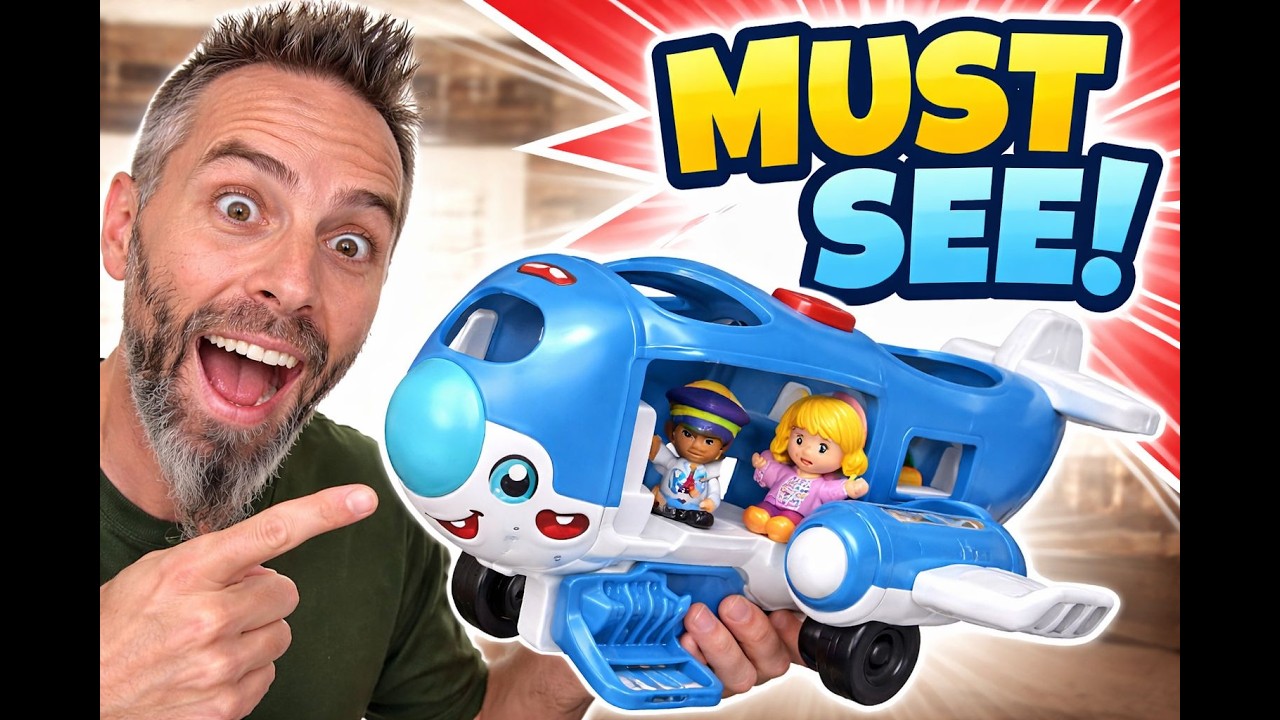 Игрушки-самолёты для двухлетних детей | Fisher Price Little People Travel Together Airplane Unboxing