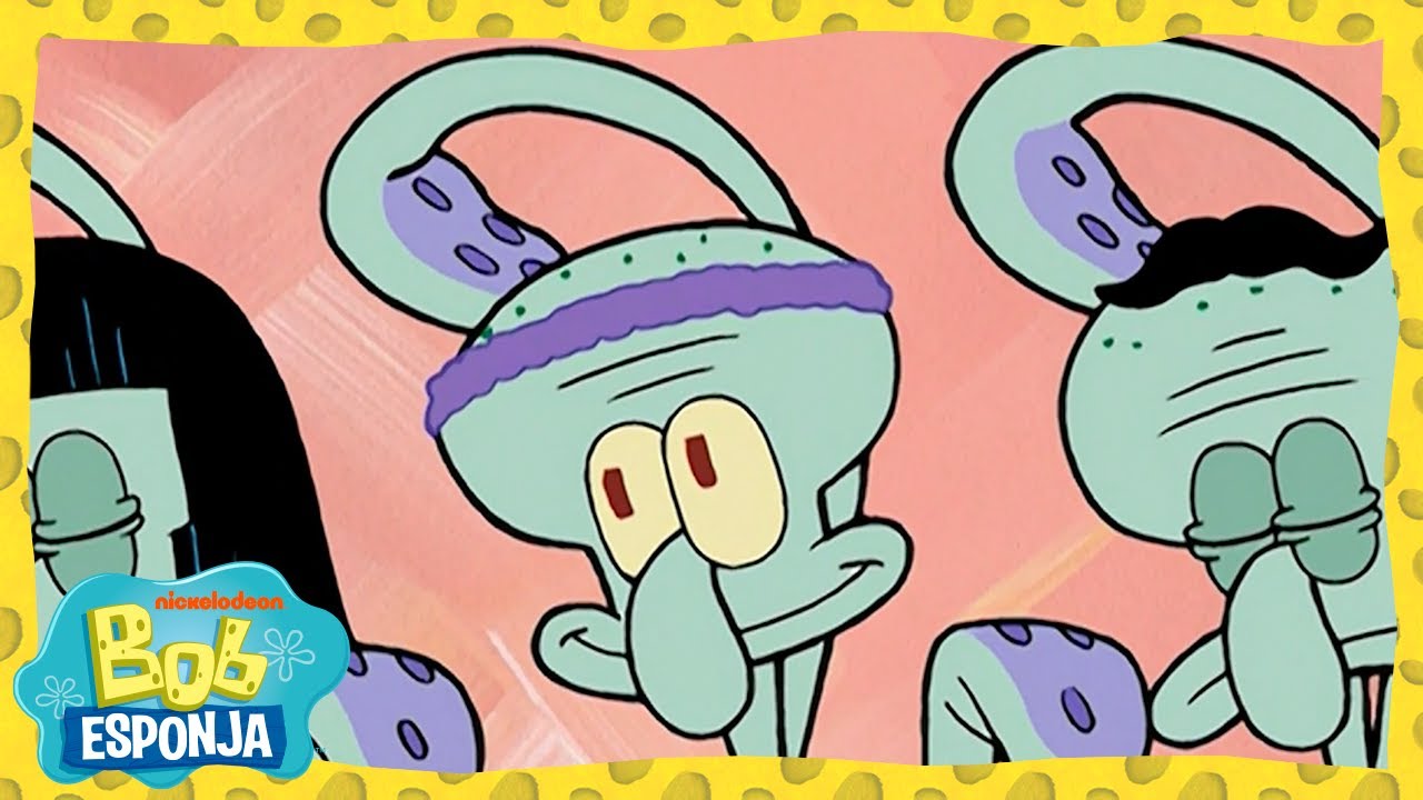 Bob Esponja | O Lula Molusco deixa a Fenda do Biquíni! | Bob Esponja em Português