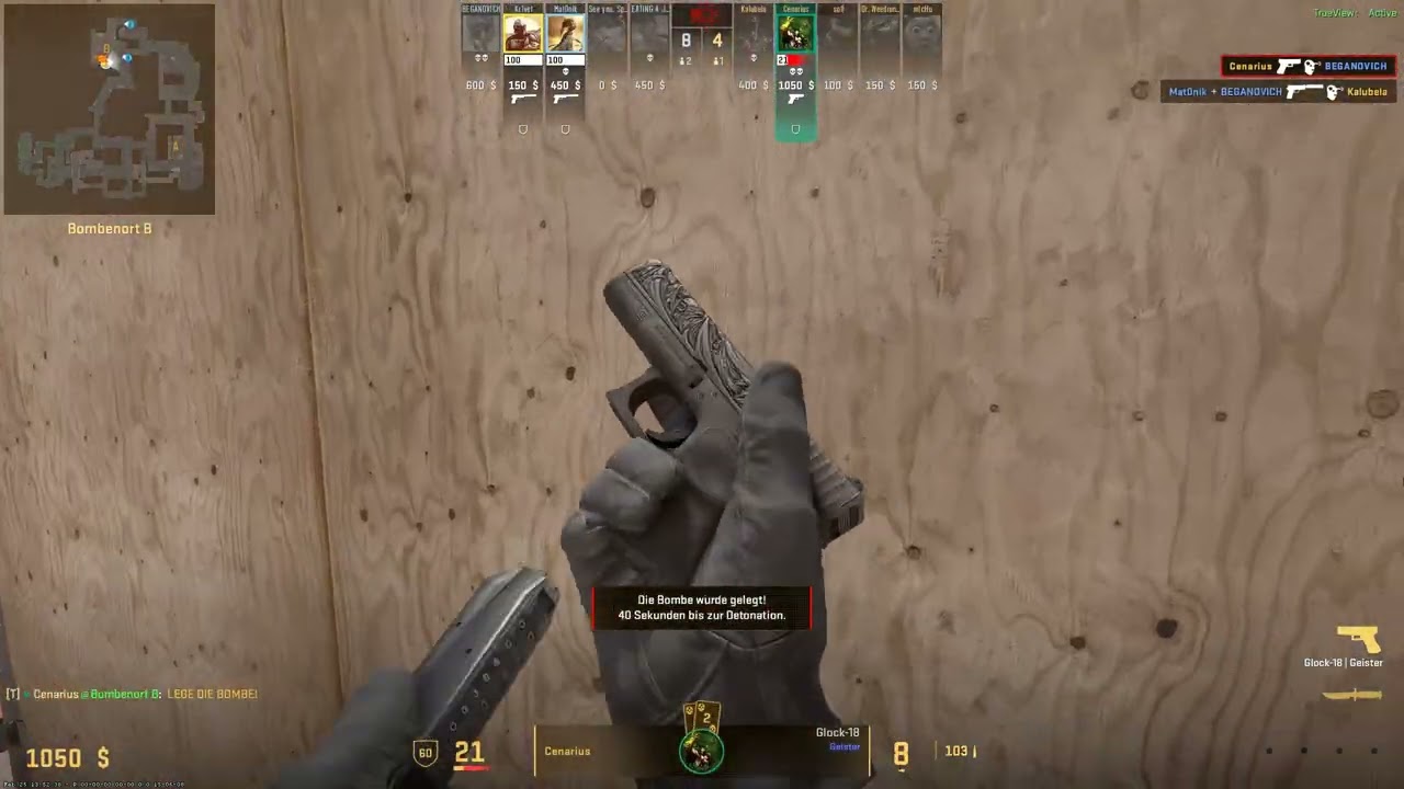 Counter-Strike 2 Inferno - T Pistol Round Clutch