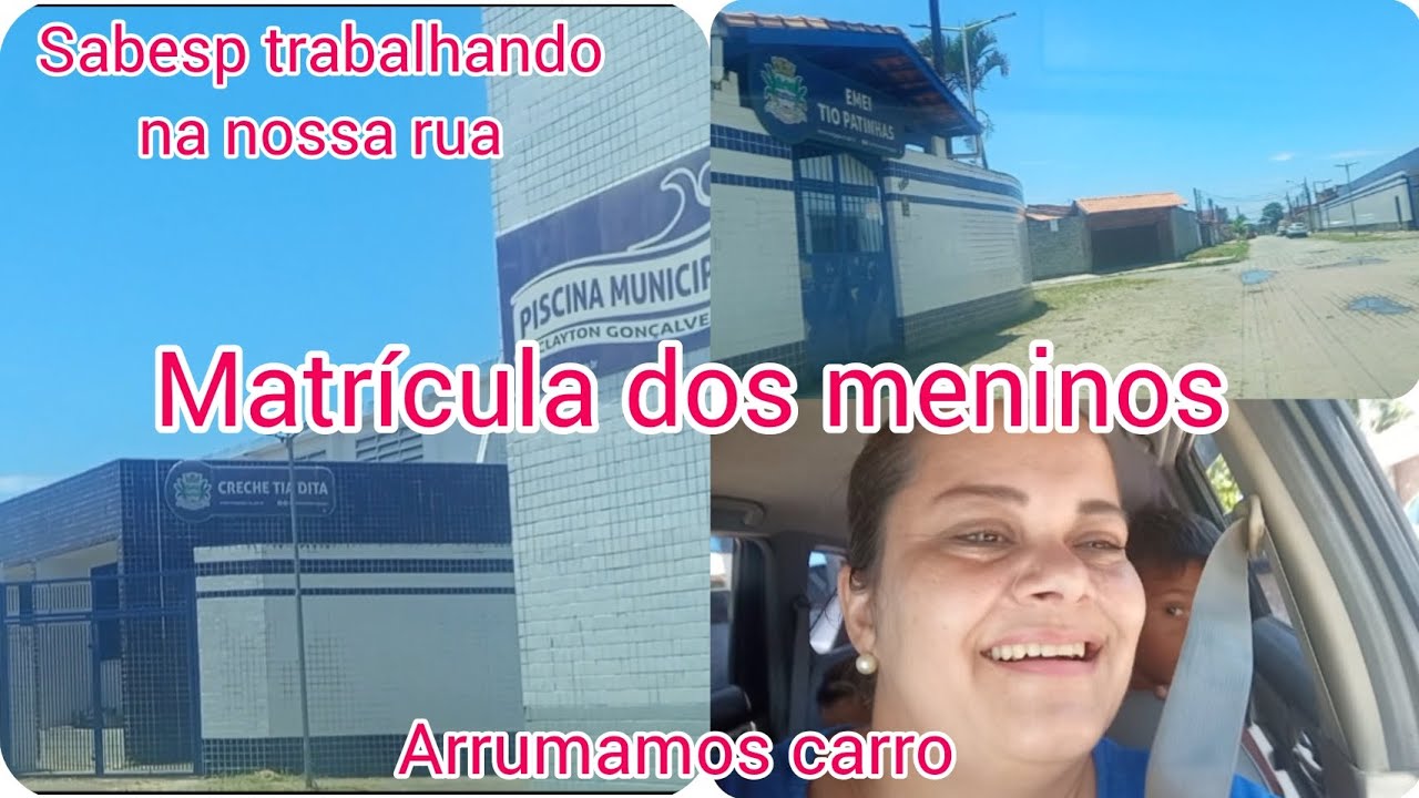 Matrícula meninos+ arrumamos carro 
