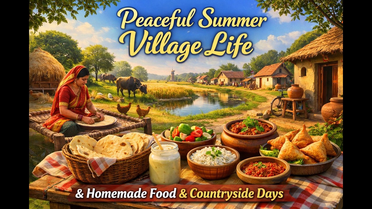 Summer Village Life In Grandma and Grandpas | Homemade Food & Countryside Days