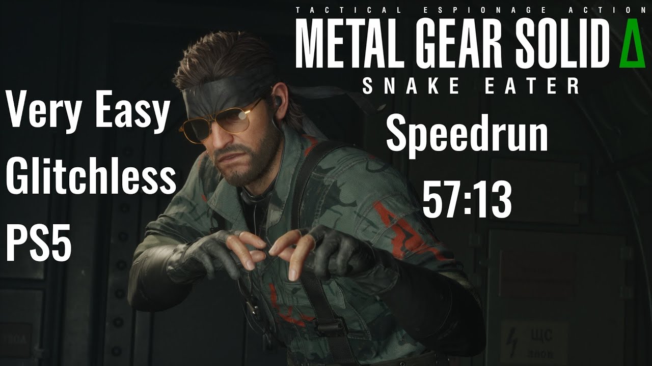 Metal Gear Solid Delta PS5 Glitchless Very Easy Speedrun in 57:13