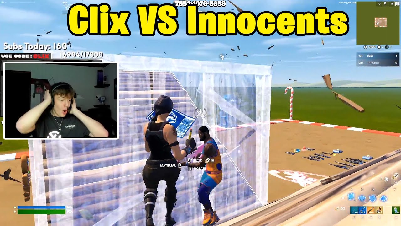 Clix VS Innocents 1v1 Buildfights!