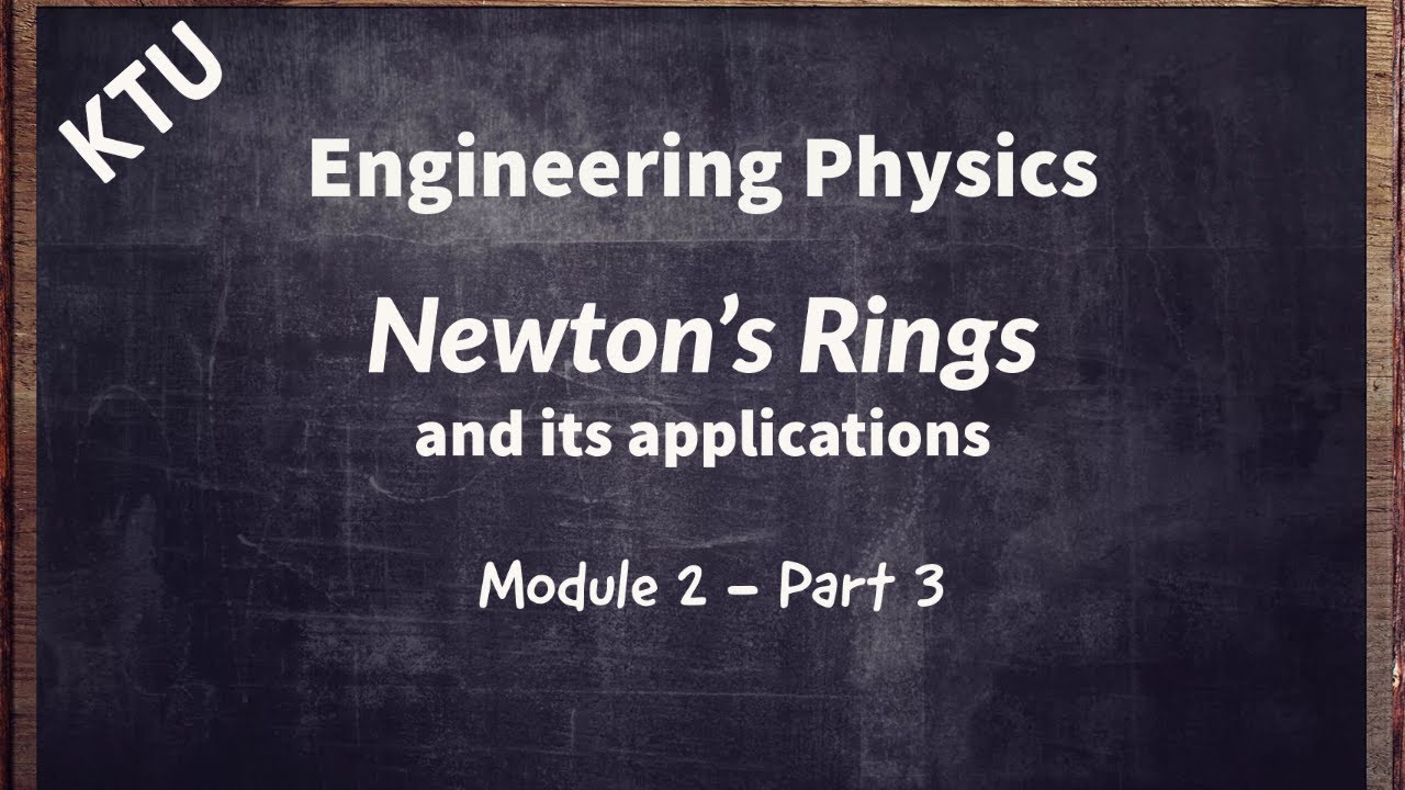 Newton's Rings | Engineering Physics | Module 2 - Part3 | KTU