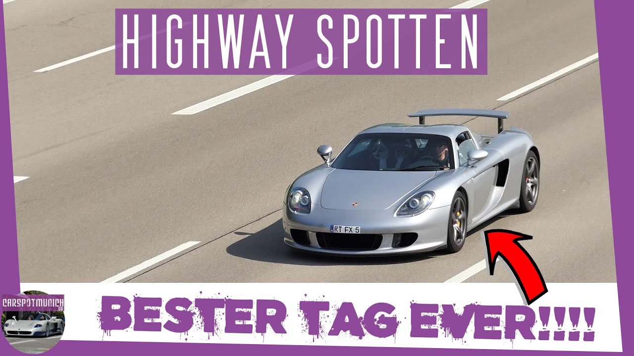 Bester Highway Spotting Tag EVER! random Porsche Carrera GT | M&uuml;nchen Vlog No. 35
