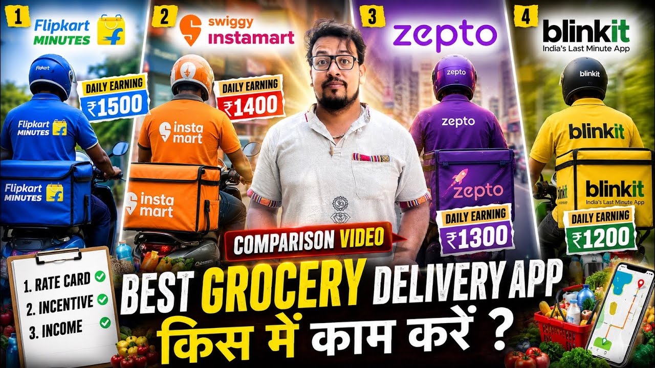 Blinkit vs Zepto vs Swiggy Instamart vs Flipkart Minutes | Kisme Hai Jyada Kamai? 🤑