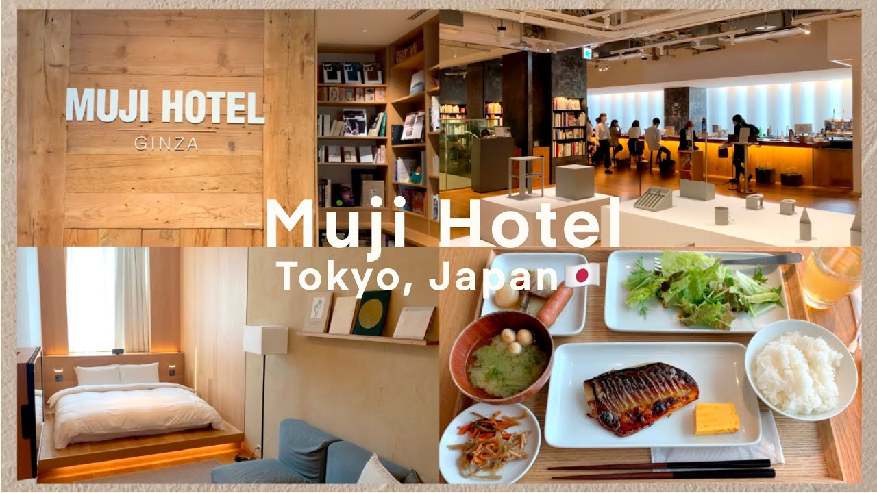 staying at Muji Hotel Ginza in Japan
