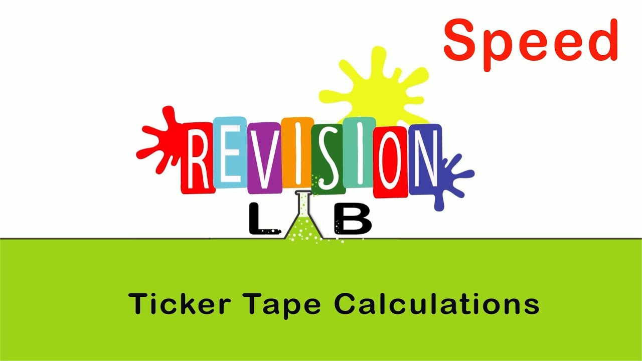 Ticker Tape Calculations: Speed