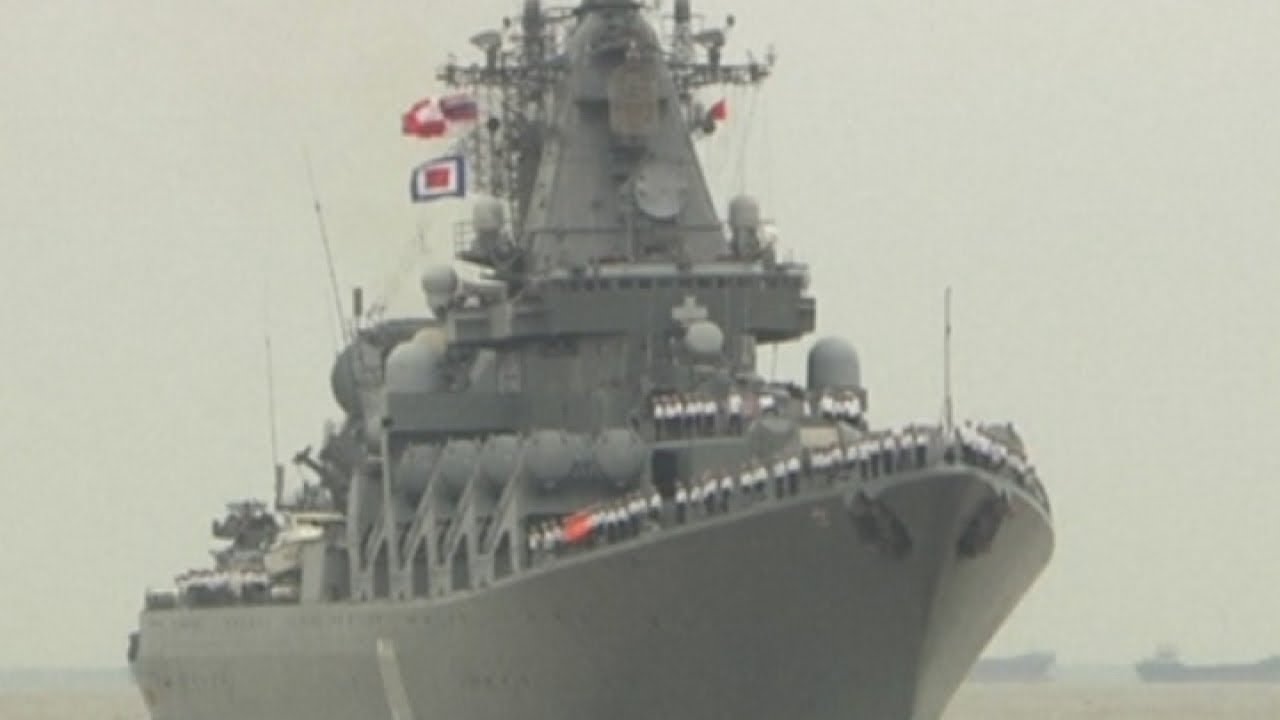 Russian and Chinese joint military drills in East China Sea