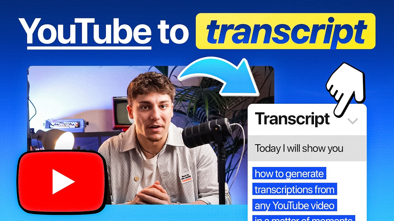 How to Transcribe a YouTube Video with AI (Video to Text)