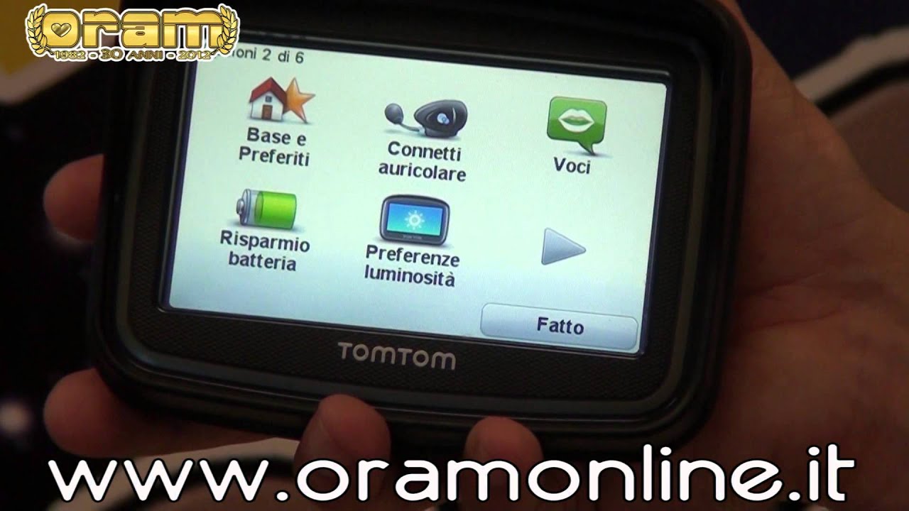 Oram presenta: Uso del nuovo TomTom Rider