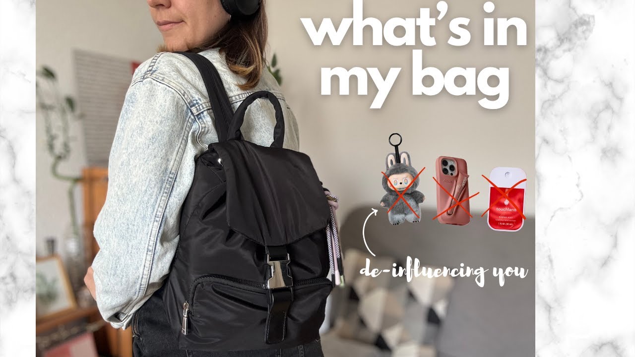 What's in my bag | Daily (realistic) bag essentials of a * deinfluencer * living in Berlin