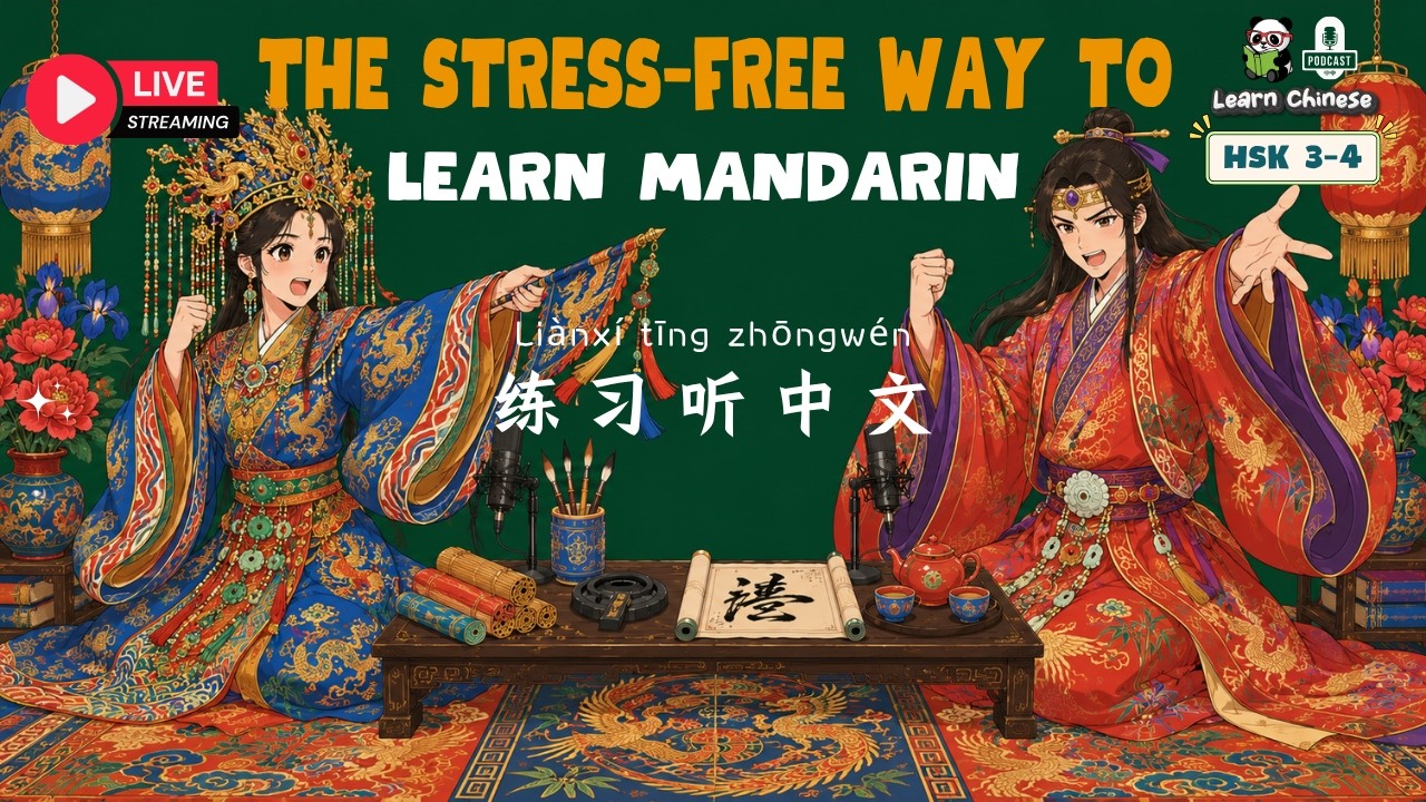 [LIVE] 🎙️The Stress-Free Way to Learn Mandarin | Chinese Listening Practice 🎧🇨🇳