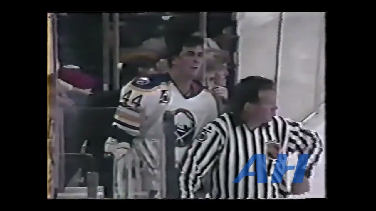 NHL Dec. 13, 1991 Buffalo Sabres v Hartford Whalers (R) Brad Miller v Mark Hunter