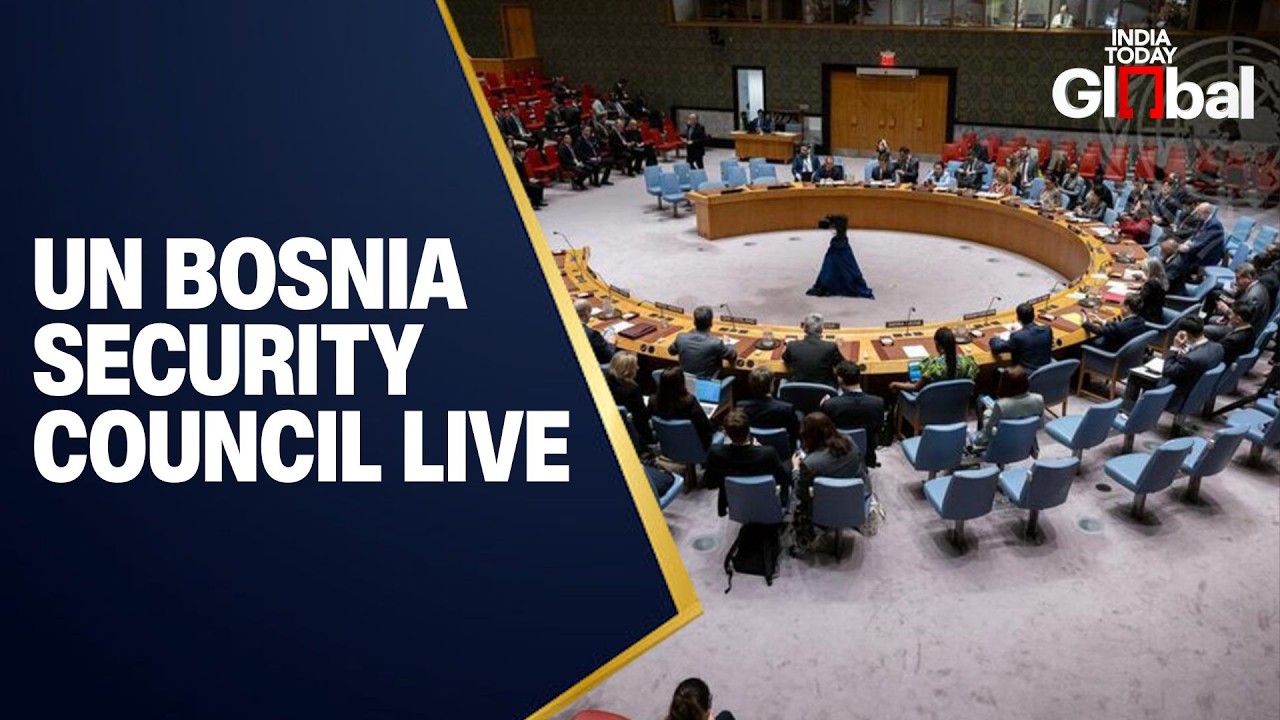 LIVE: UN Security Council Meets on Bosnia and Herzegovina Situation
