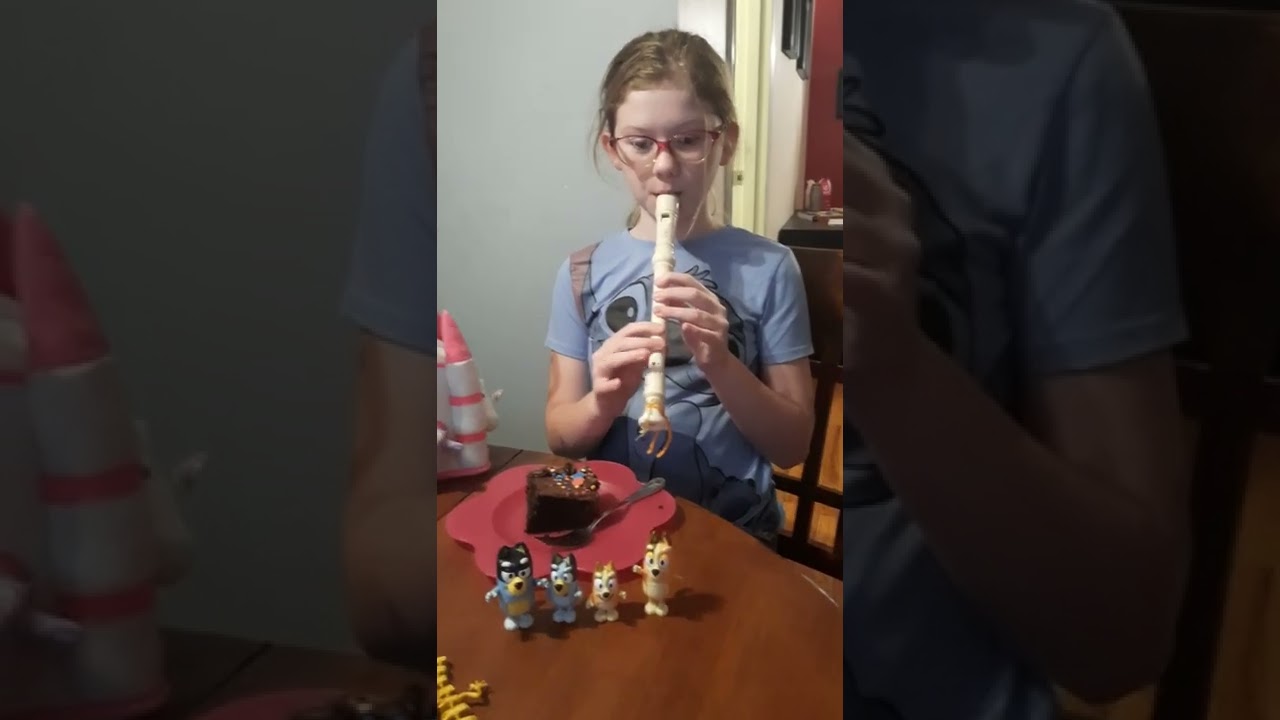 Bluey Theme Song on Recorder #shorts