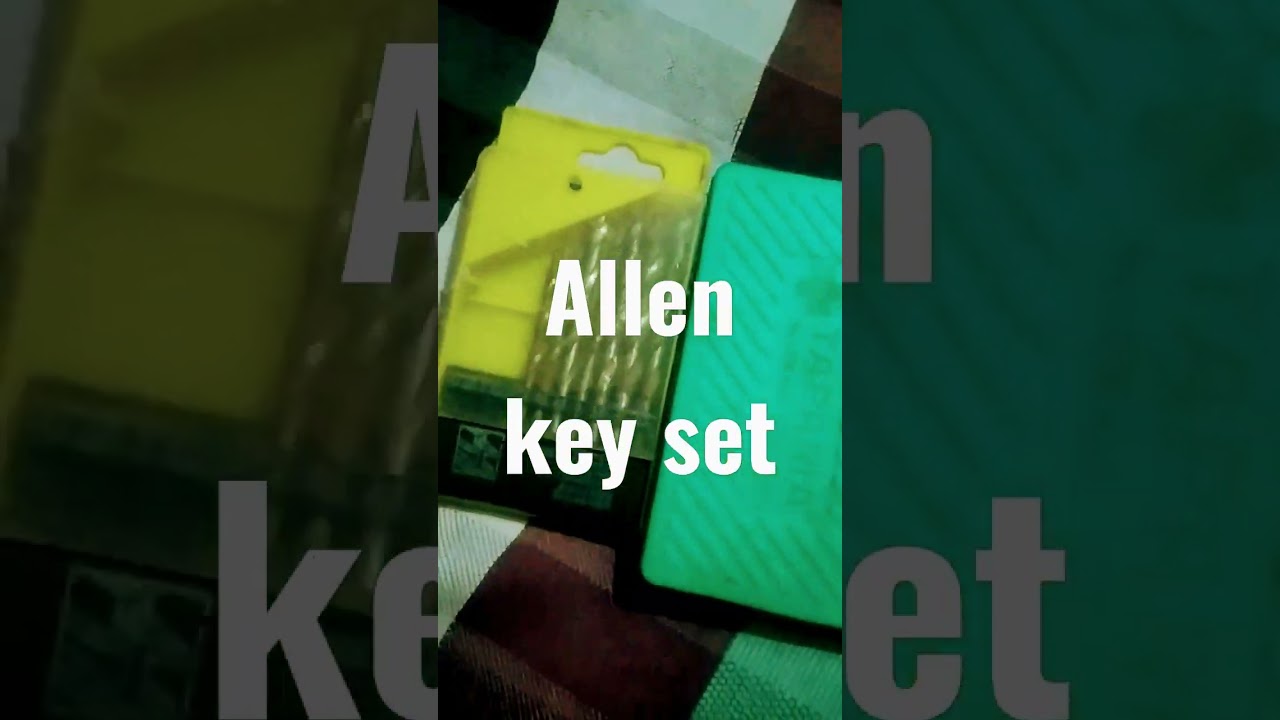 Allen key set @angle grinder