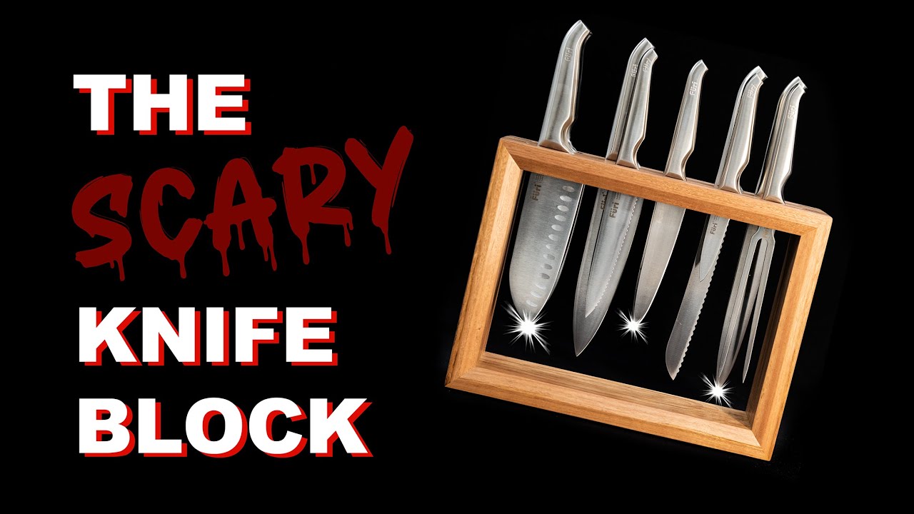 Making a see through knife block