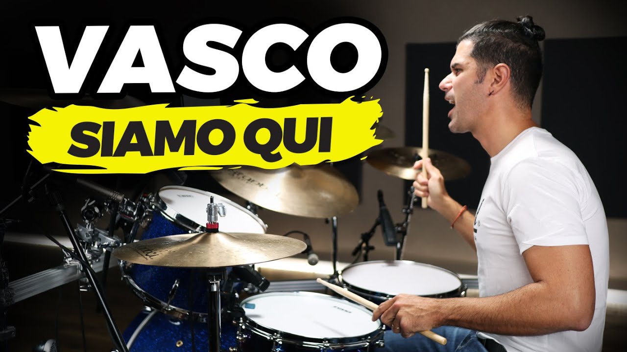 VASCO ROSSI - Siamo Qui | TUTORIAL BATTERIA + PDF