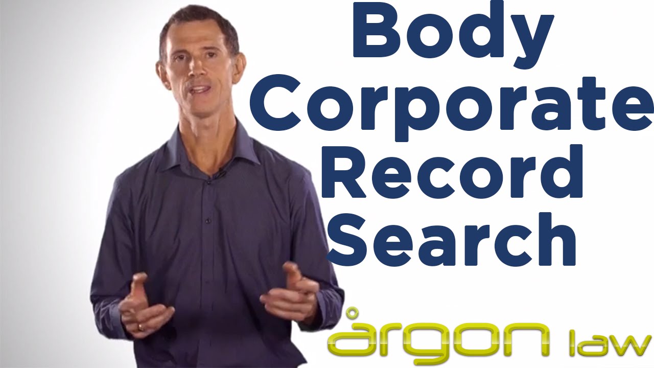 Body Corporate Record Search :: Purchasing Property under a Body Corporate - Law TIps