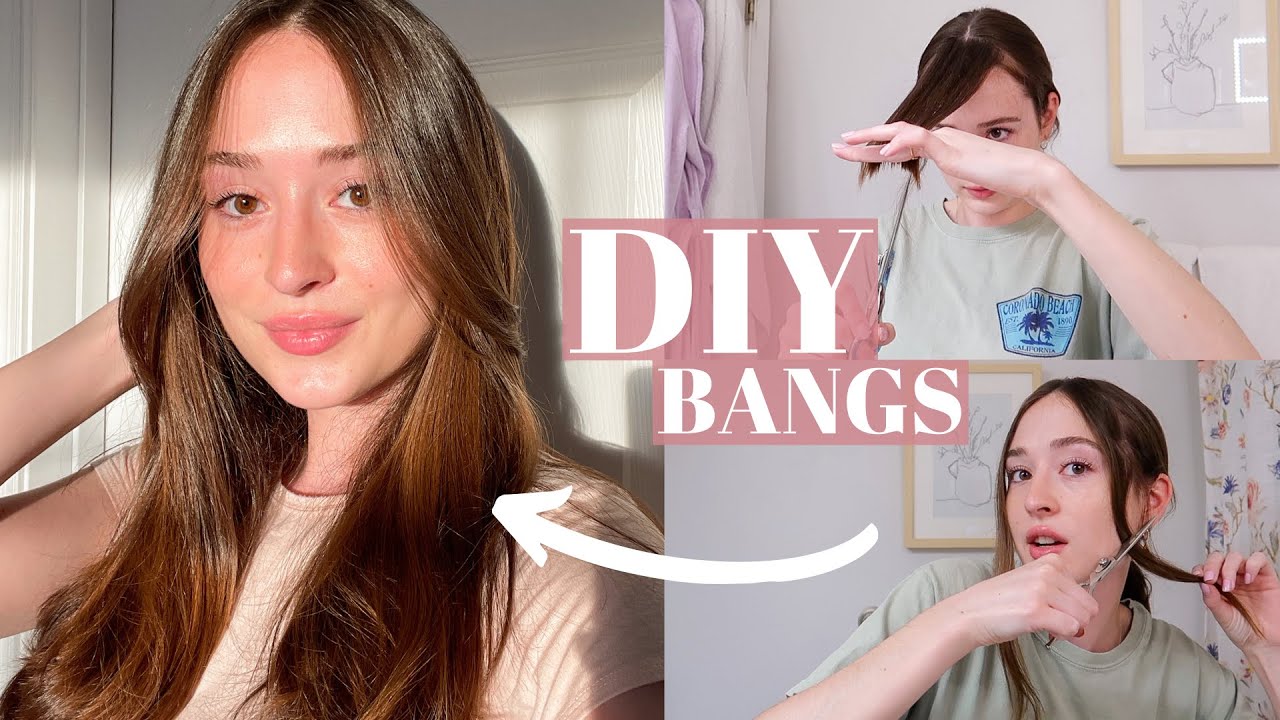I cut my own CURTAIN BANGS!! ✂️