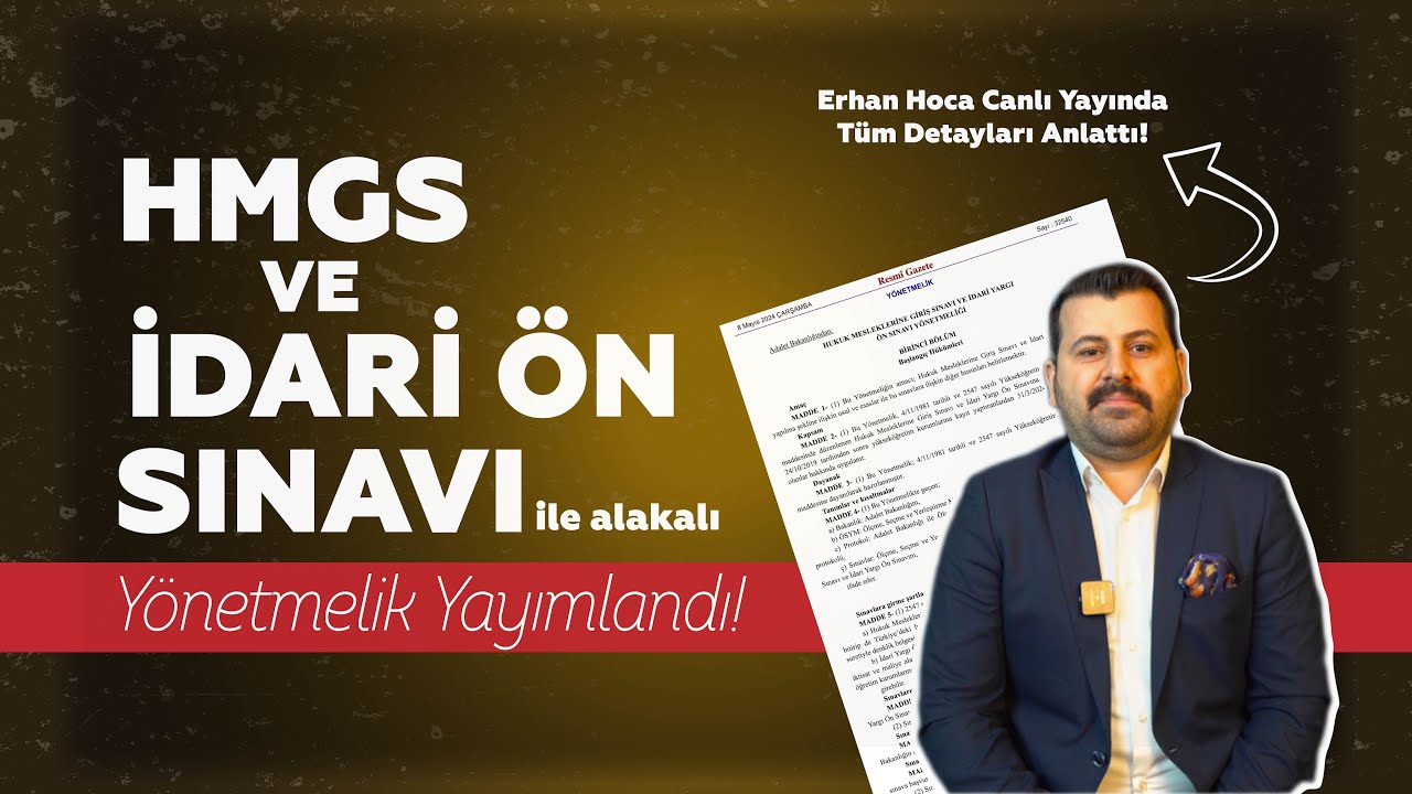 HMGS ve İdari Yargı Ön Sınavlarının Yönetmeliği Resmi Gazete'de Yayımlandı!