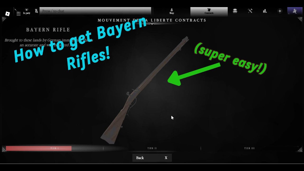 How to get Bayern Rifles!