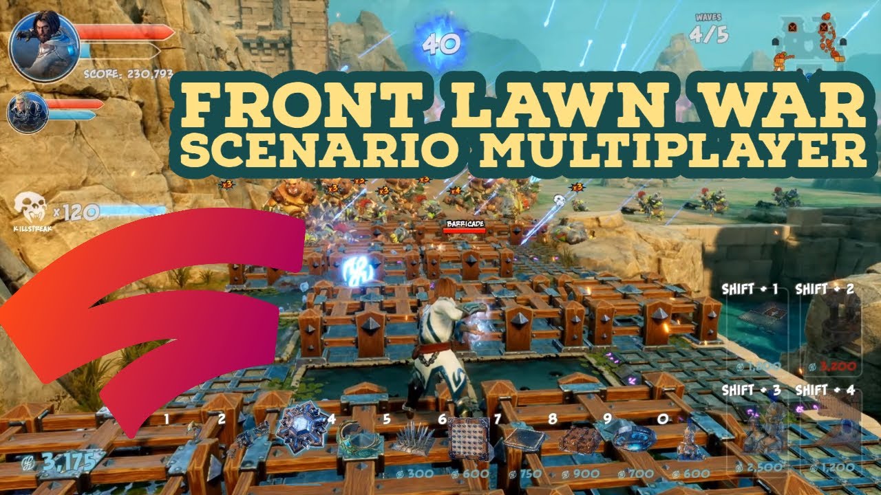 Orcs Must Die 3 Front Lawn War Scenario Multiplayer