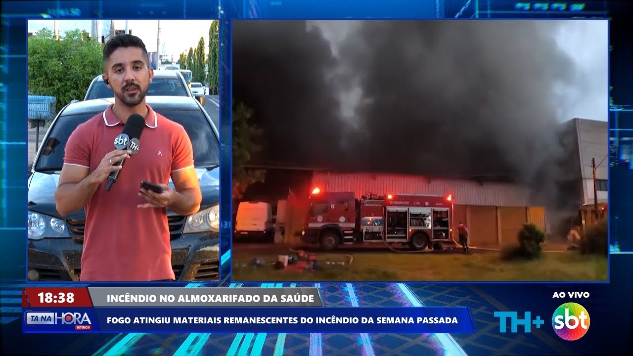 Incêndio volta a atingir  almoxarifado da secretaria da saúde, em Rio Preto