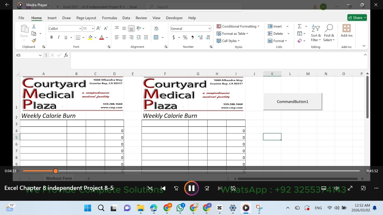 Excel 2021 In Practice - Ch 8 independent Project 8-5 | Excel 2024 & 365 Chapter 8-5 (windows only)