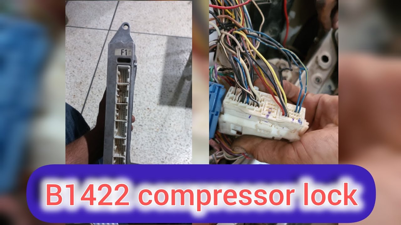 how to fix B1422 compressor lock Toyota markx 3GR SWIP 2GR 