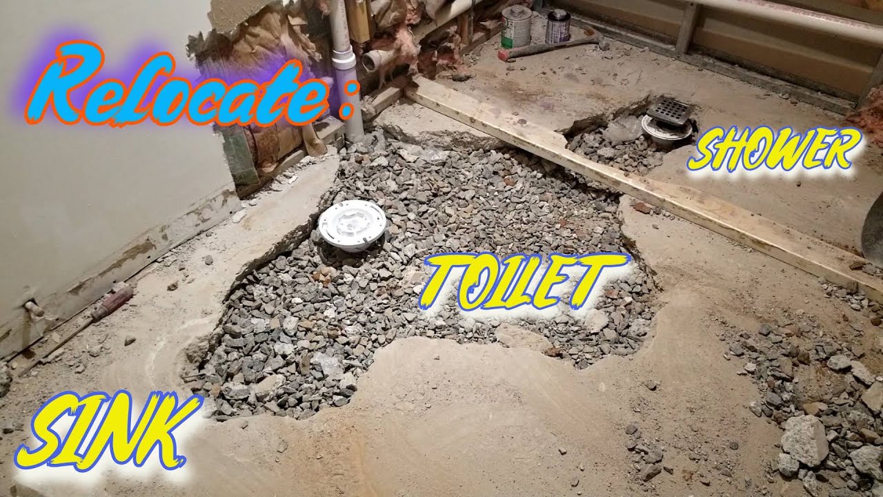 SINK, TOILET, SHOWER RELOCATE | PLUMBING \ GROUNDWORK!