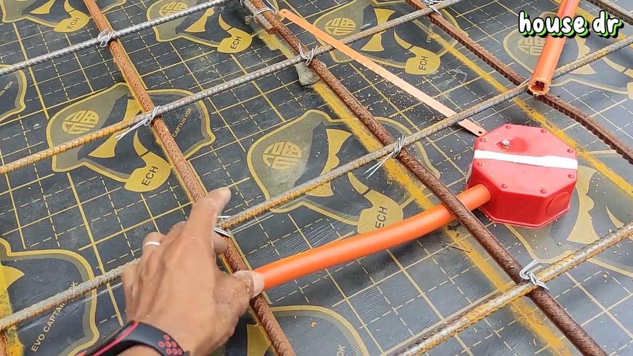 paglalagay Ng mga PVC Ng electrical SA  Slab