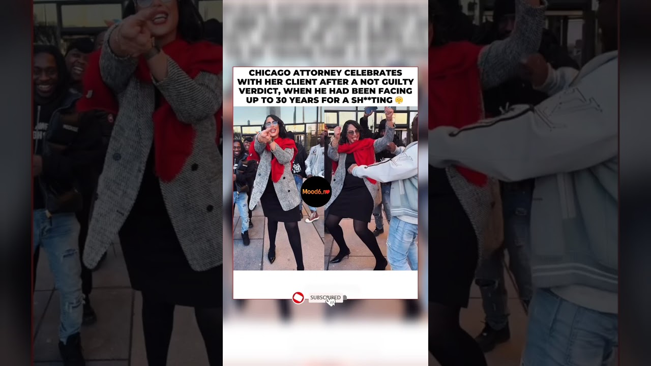 🔥 Attorney Dances With Client After Big Win #Chicago #Lawyer #NotGuilty