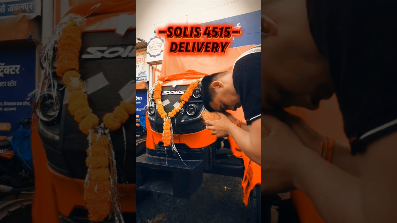 2023 model 48hp solis 4515 delivery🐯#automobile #madhyapradesh #agriculture #tractor #solis#sonalika