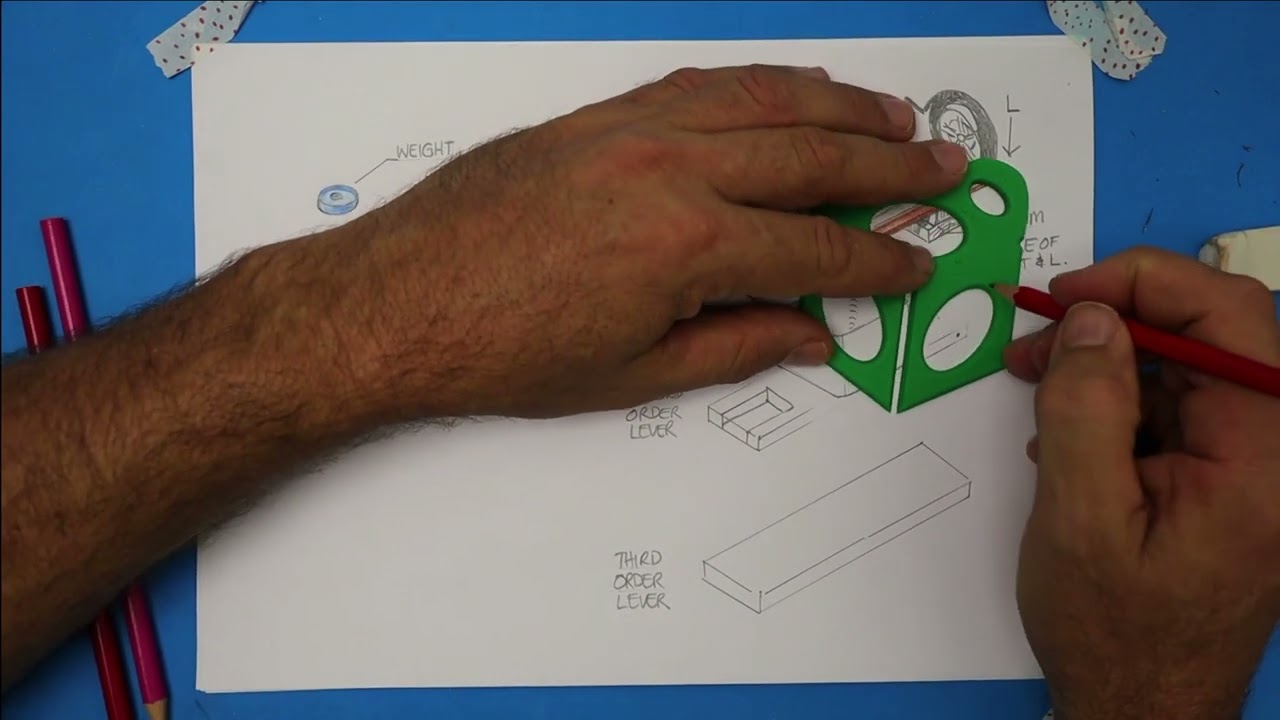 3D Sketch The Lever - Simple Machines Series.