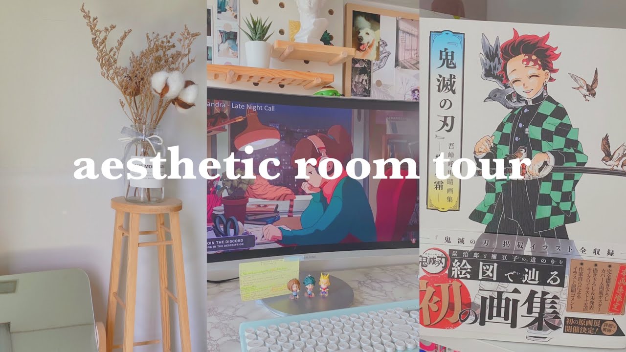 2021 aesthetic room tour! (Anime + manga collection)