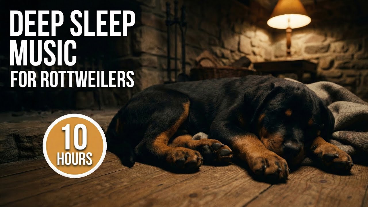 Relaxing Music for Rottweilers 🛡️ Calm Guard Dog Anxiety, Aggression & Joint Pain (10 Hours)
