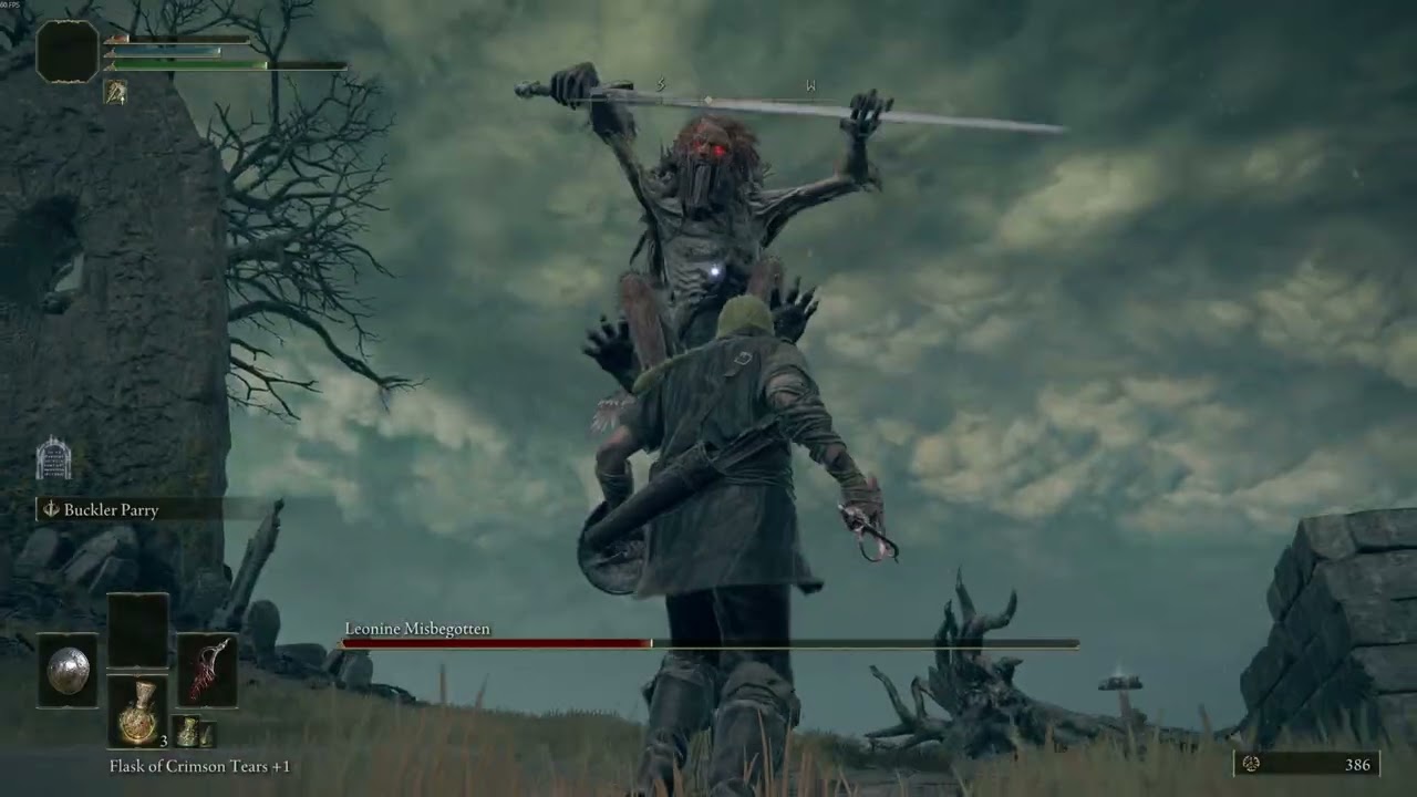 ELDEN RING Parry Training Run Boss: Leonine Misbegotten